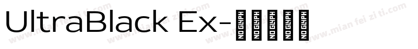UltraBlack Ex字体转换
